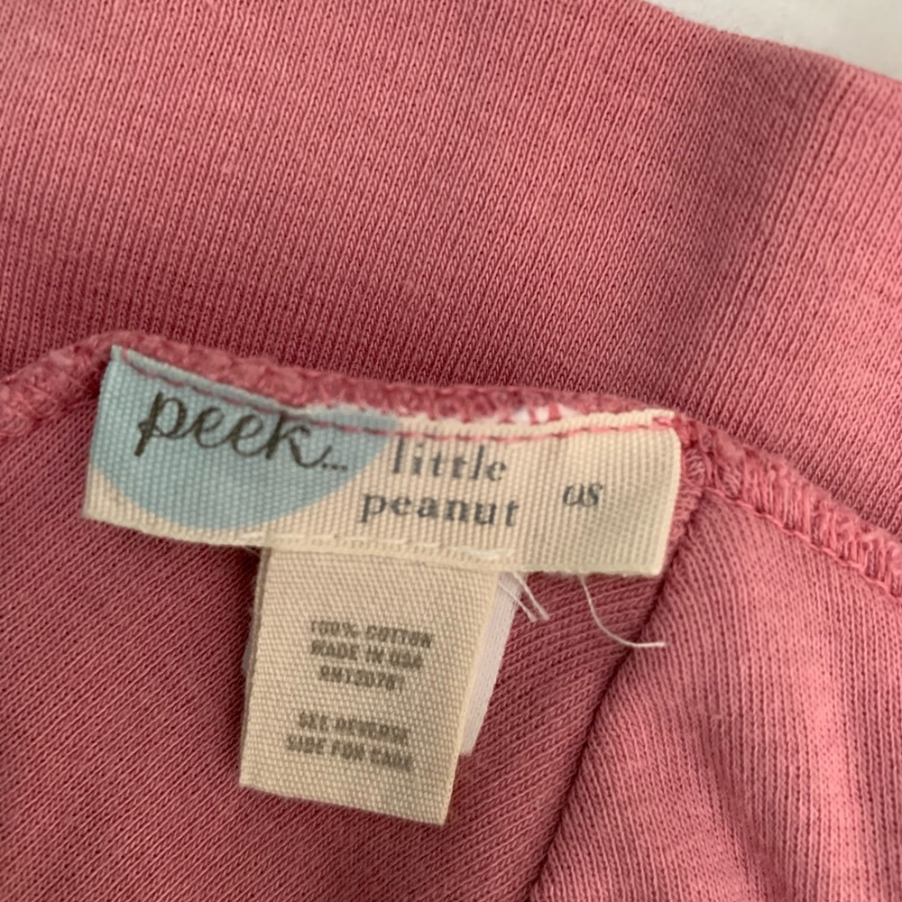 Peek Girls Pink and Brown Damask Bundle, Size 3-6 months Dress, 2 Pants & Hat - Picture 3 of 11